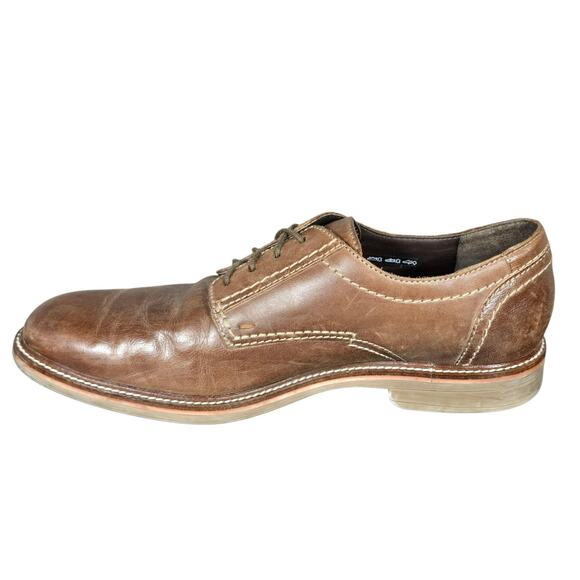 Mephisto Shoes Mens Size 12.5 Brown Leather Derby Air Jet Comfort Dress Lace Up - Picture 4 of 12